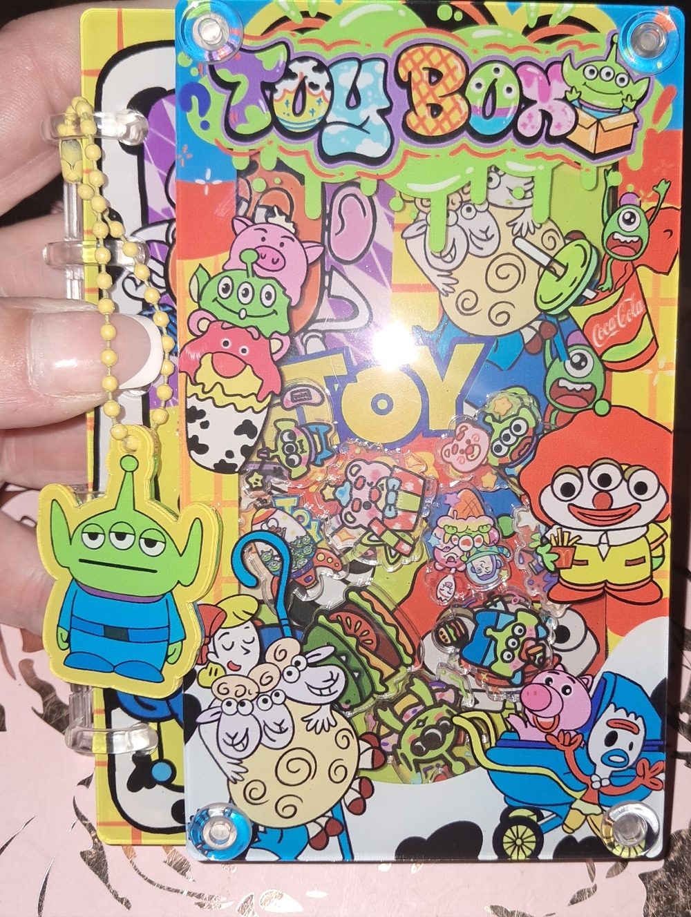 New! Toy Story A7 Acrylic Shaker Notebook With Paper